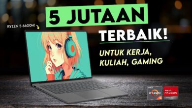 Rekomendasi Laptop 5 Jutaan Terbaik: Ryzen 5 6600H, RAM 16GB, Performa Gaming Kencang
