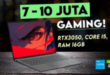 Rekomendasi Laptop Gaming 7-10 Jutaan Terbaik: RTX3050, i5-13420H, RAM 16GB