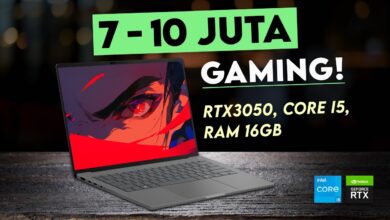 Rekomendasi Laptop Gaming 7-10 Jutaan Terbaik: RTX3050, i5-13420H, RAM 16GB
