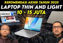 Rekomendasi Laptop Tipis dan Ringan Harga 10-15 Juta Rupiah Terbaik untuk Produktivitas
