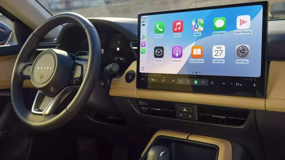 SUV Baru Mazda Tanpa Tombol Fisik dan Layar Besar, Desain Mirip Mobil China?