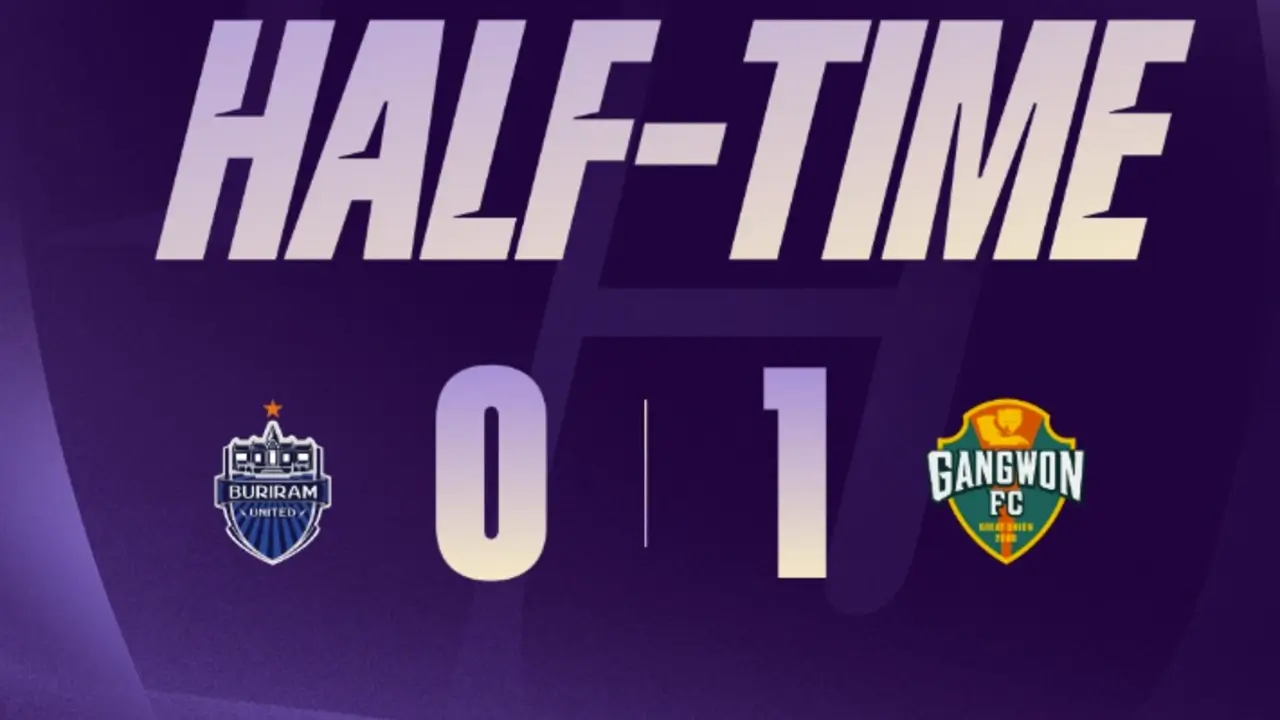 Skor Babak Pertama Buriram United vs Gangwon FC: Tuan Rumah Tertinggal 0-1