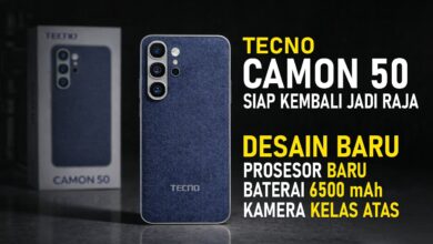 TECNO CAMON 50 Pakai Desain Baru, Baterai Naik Drastis hingga 6.500 mAh