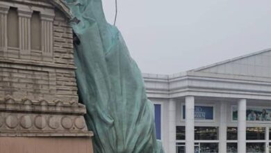 Viral Patung Liberty Roboh Dihajar Badai, Faktanya Ternyata Cuma Ilusi Visual