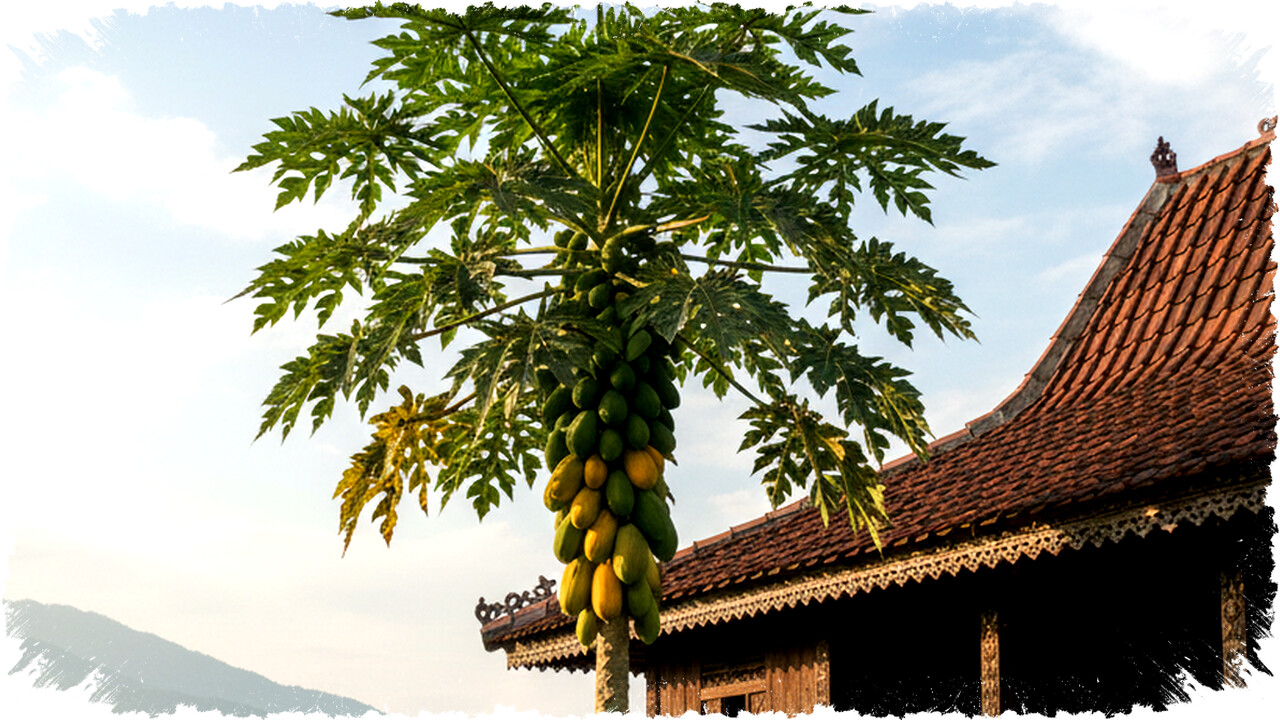 4 Cara Efektif Menanam Pepaya Aman Dekat Rumah, Tidak Merusak Pondasi & Terbukti Praktis