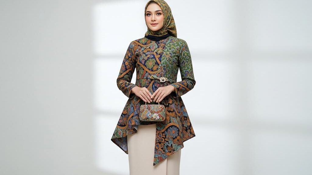8 Inspirasi Blouse Batik Lebaran Kekinian, Stylish Dipadukan dengan Celana atau Rok</