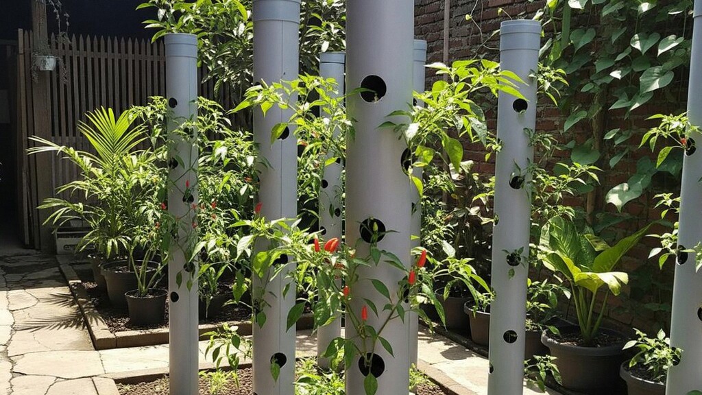 9 Desain Kebun Cabai Vertikal Pakai Pipa Paralon, Praktis & Panen Melimpah di Lahan Sempit 9 Desain Kebun Cabai Vertikal Pakai Pipa Paralon, Praktis & Panen Melimpah di Lahan Sempit