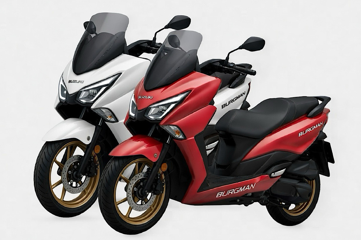 Beda Suzuki Burgman 150 vs 200: Skuter Maxi Kompetitif, Pilih Dimensi Besar atau Kecil?