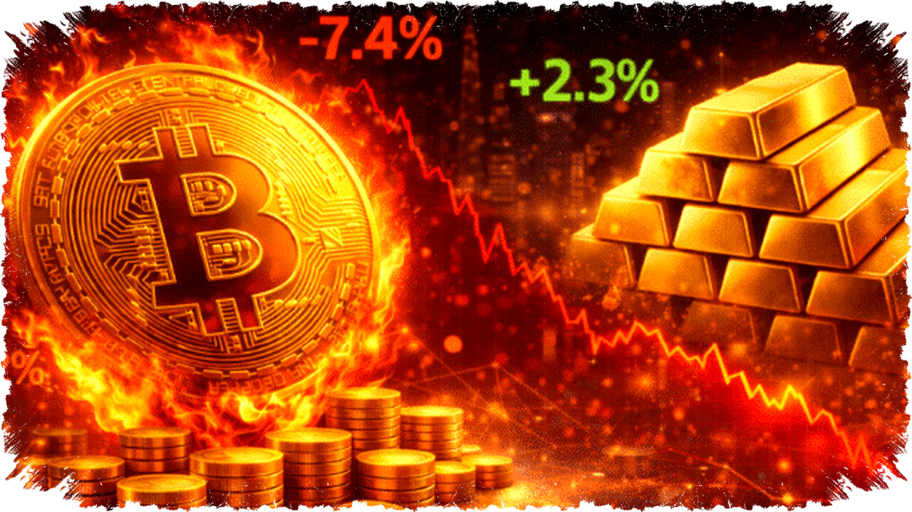 Crypto Selloff: Perbandingan Penurunan Bitcoin vs Emas dan Dampak pada 275K Trader Terungkap