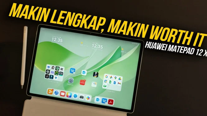Huawei MatePad 12X 2026 Rilis: Layar Kertas Anti Silau & Baterai Jumbo Awet Seharian
