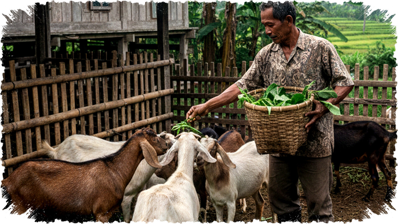 Jadwal & Cara Pemberian Pakan Ayam & Kambing yang Tepat untuk Ternak Sehat dan Efisien