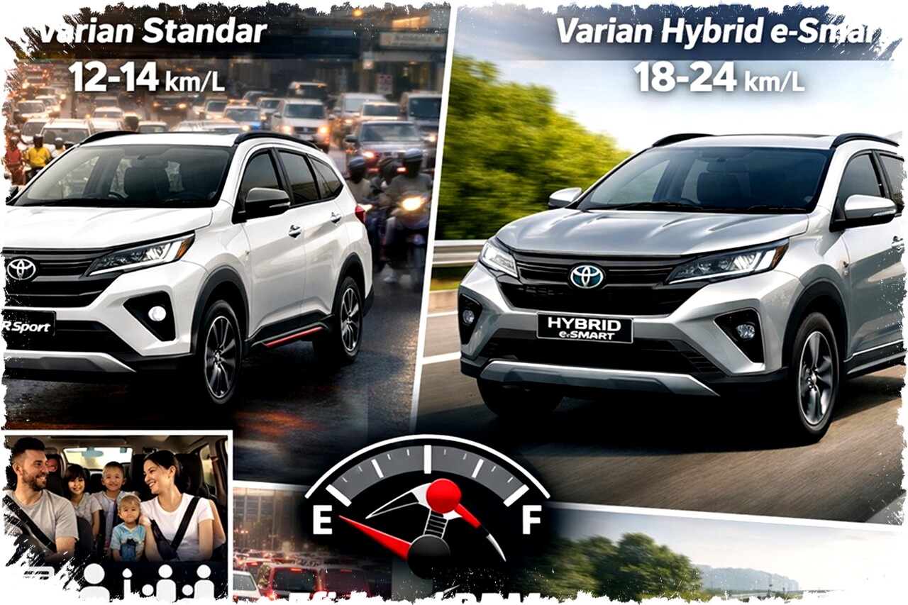 Konsumsi BBM Toyota Rush 2026: Bandingkan Varian Standar & Hybrid dalam Kondisi Jalan Nyata Konsumsi BBM Toyota Rush 2026: Bandingkan Varian Standar & Hybrid dalam Kondisi Jalan Nyata