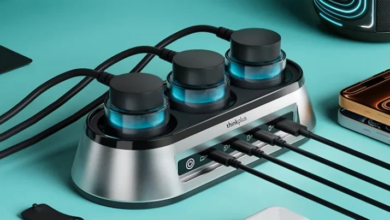 Lenovo Rilis ThinkPlus GaN 150W: Stasiun Cas Desktop dengan 3 AC & 4 USB Multifungsi