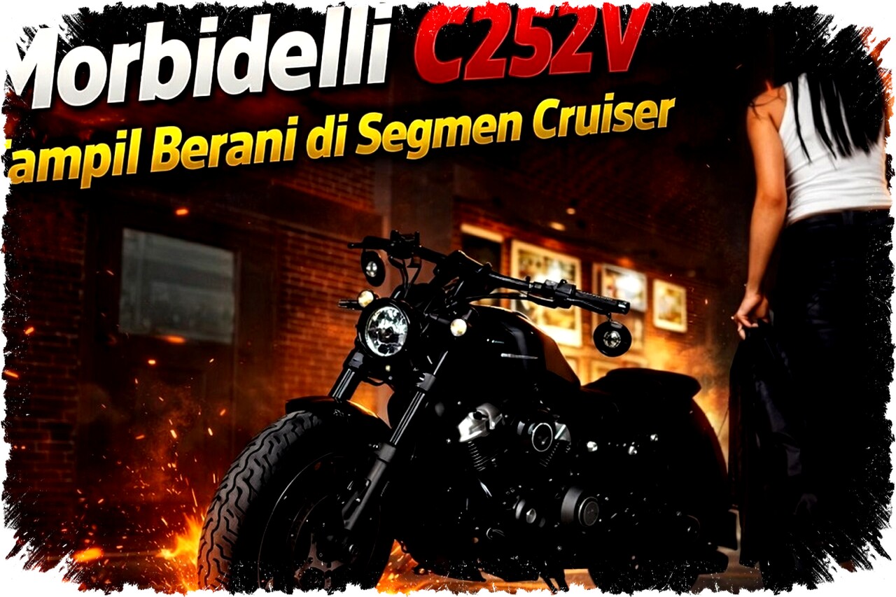 Morbidelli C252V: Cruiser V-Twin 249cc Berkelas dengan Fitur Modern, Harga Rp 66,9 Juta
