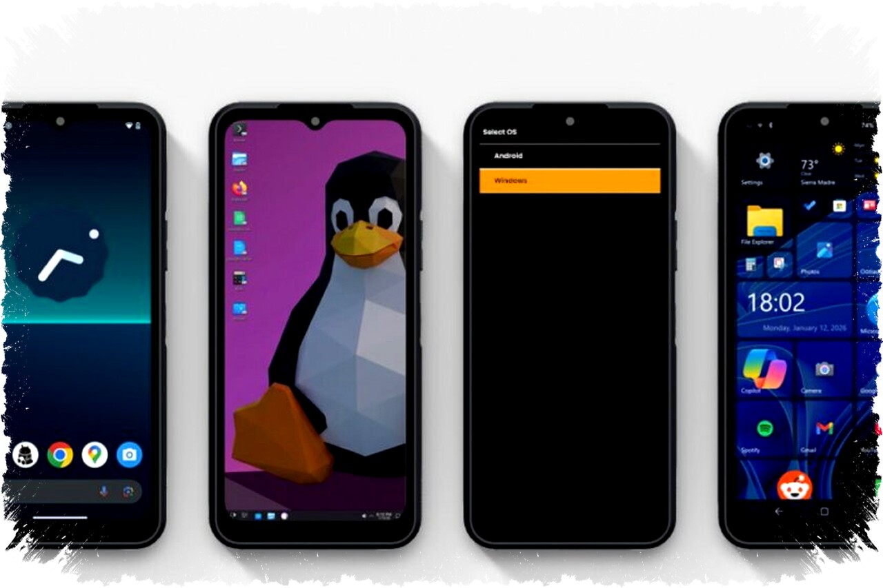 NexPhone, Smartphone Multiboot Android, Linux, dan Windows 11 Jadi Desktop Replacement Masa Depan