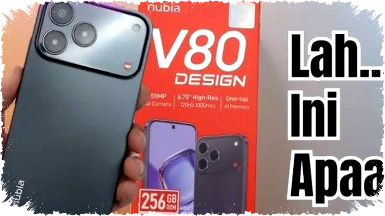 Nubia V80 Pro: HP 2 Jutaan dengan Desain Mirip iPhone 17 Pro, Kamera 108MP & Layar 120Hz!