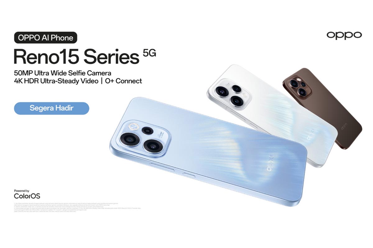 OPPO Reno 15c: Triple Kamera 50MP, Baterai 6.500 mAh, Harga Lebih Terjangkau