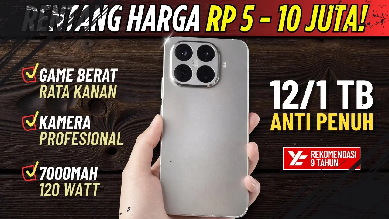 Pilihan HP Terbaik di Kisaran 5-10 Jutaan untuk Performa Maksimal dan Fitur Terkini