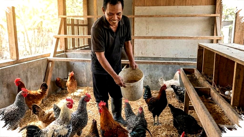 Rahasia Ayam Kampung Cepat Besar dengan Limbah Hijauan Fermentasi Tanpa Pakan Pabrik