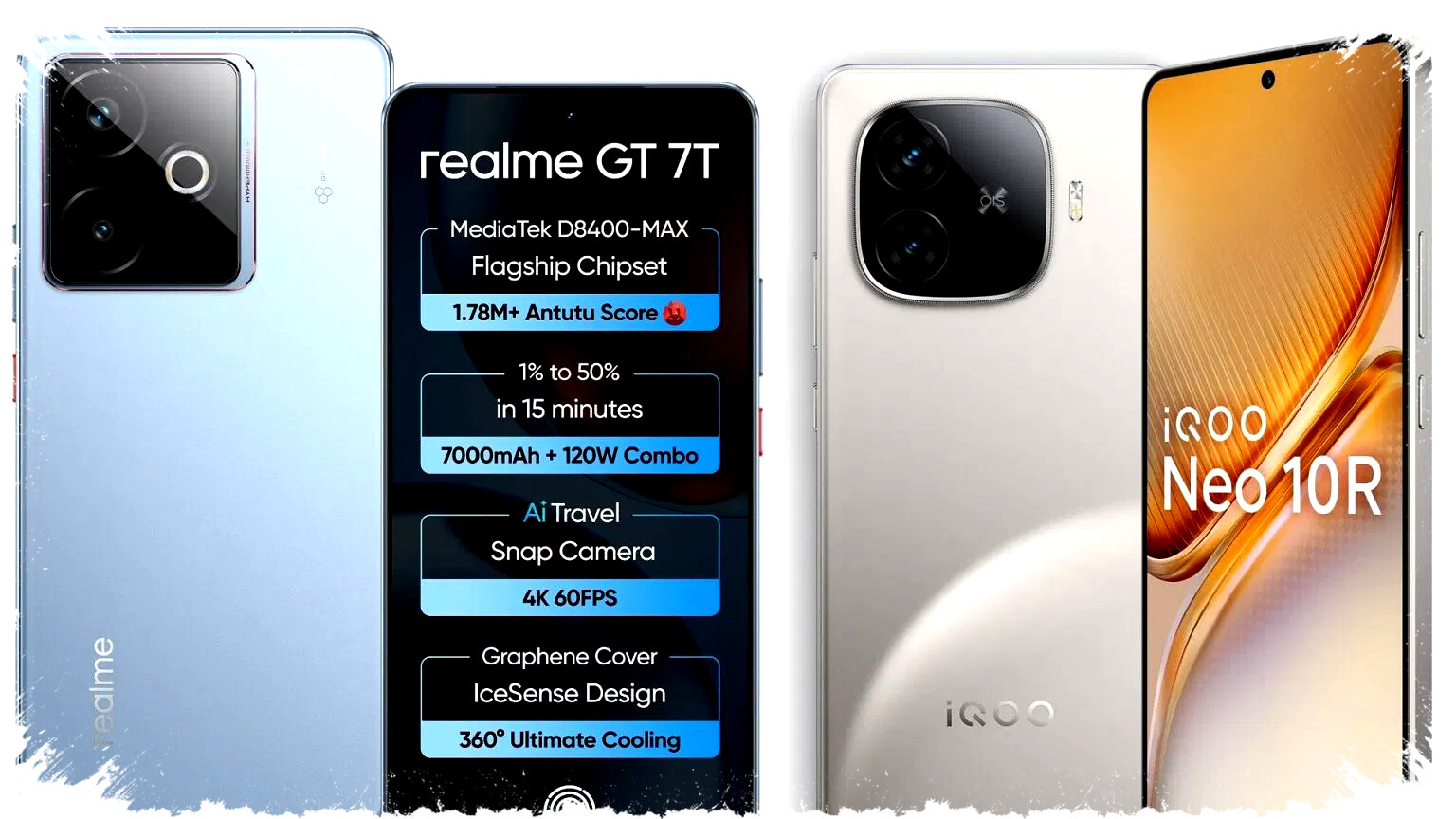Realme GT 7T vs iQOO Neo 10R: Pilih Smartphone Gaming dengan Performa dan Baterai Terbaik Realme GT 7T vs iQOO Neo 10R: Pilih Smartphone Gaming dengan Performa dan Baterai Terbaik
