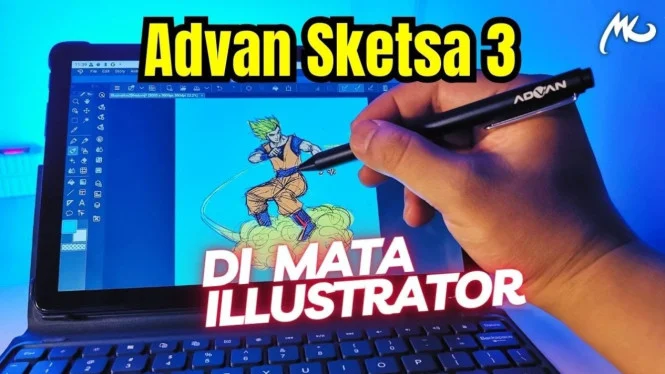Review Advan Sketsa 3: Tablet 2 Jutaan Plus Aksesori, Fitur Unggulan dan Kelebihannya