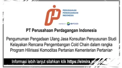 Tender Baru untuk Jasa Konsultan Studi Kelayakan Sistem Rantai Dingin dalam Program Hilirisasi Pertanian