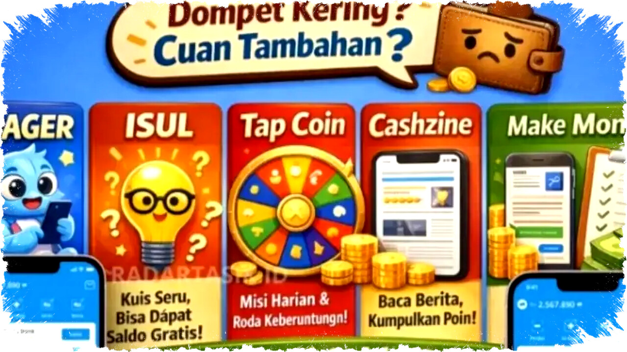 5 Aplikasi Penghasil Saldo Dana Gratis 2026, Mudah Diakses Pakai 2 Modal Simpel Ini 5 Aplikasi Penghasil Saldo Dana Gratis 2026, Mudah Diakses Pakai 2 Modal Simpel Ini