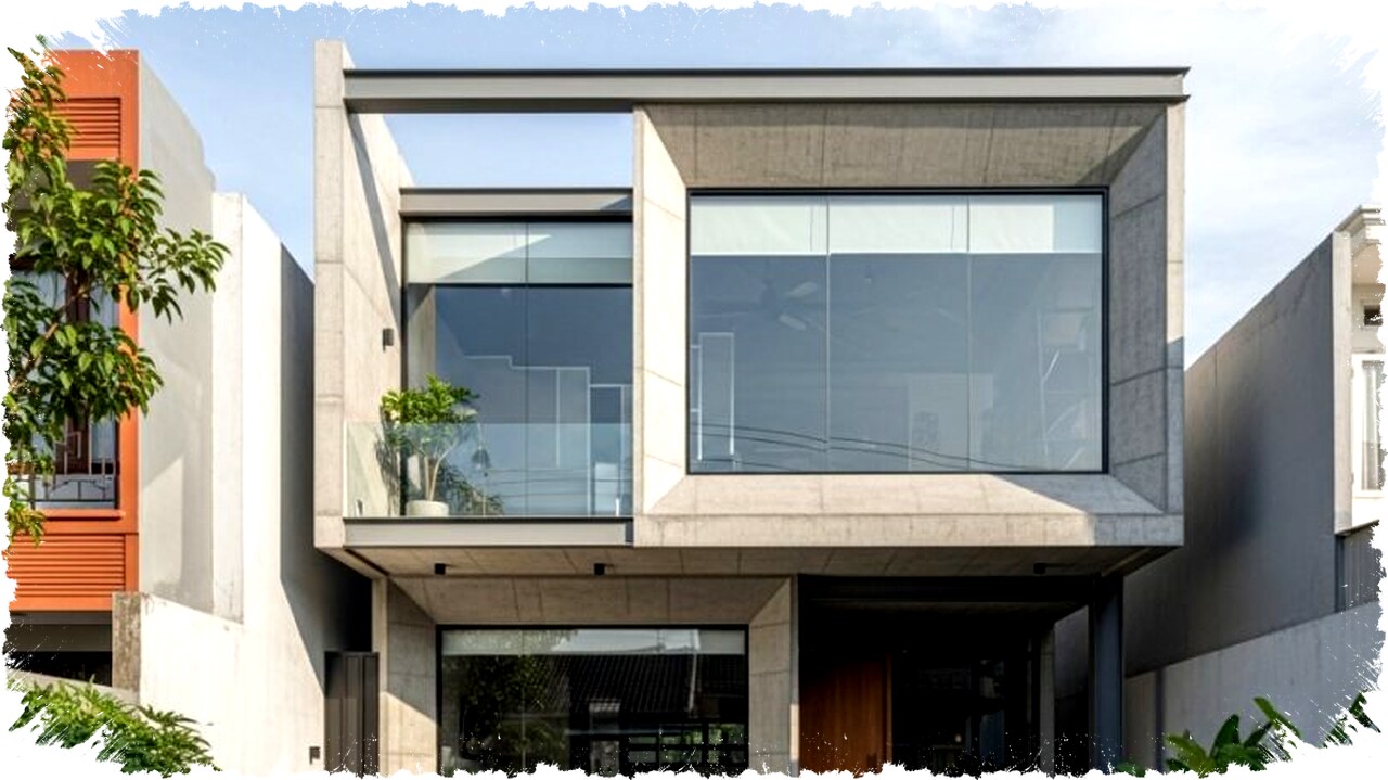 5 Inspirasi Desain Fasad Rumah Industrial 2 Lantai: Tegas, Modern & Ramah Tropis