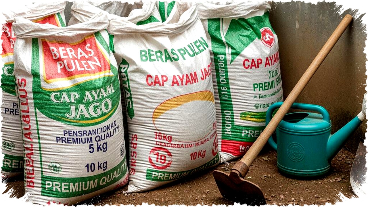 7 Desain Kreatif Kebun Sayur dengan Karung Beras Bekas, Solusi Berkebun di Lahan Terbatas