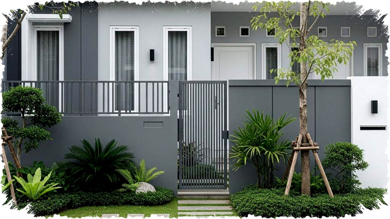 7 Inspirasi Desain Rumah Minimalis Cat Abu-Abu Putih, Elegan, Modern & Tampil Luas 7 Inspirasi Desain Rumah Minimalis Cat Abu-Abu Putih, Elegan, Modern & Tampil Luas