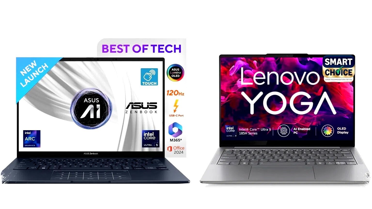 ASUS Zenbook 14 vs Lenovo Yoga Slim 7: Pilihan Terbaik antara Desain Premium dan Performa Seimbang