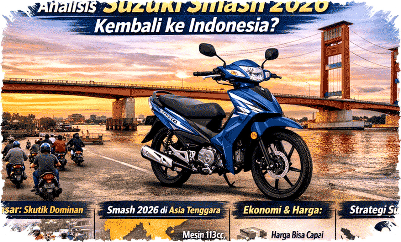 Analisis Suzuki Smash 2026: Peluang Masuk Indonesia dan Tantangan Pasar Motor Bebek Terbaru