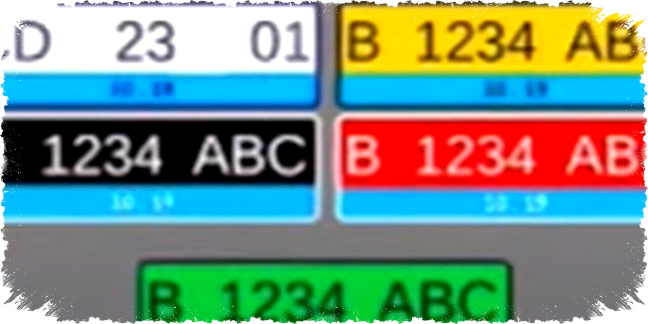 Arti Warna Pelat Nomor Kendaraan di Indonesia: Fungsi Pelat Putih, Merah, Kuning, Hijau & Lis Biru