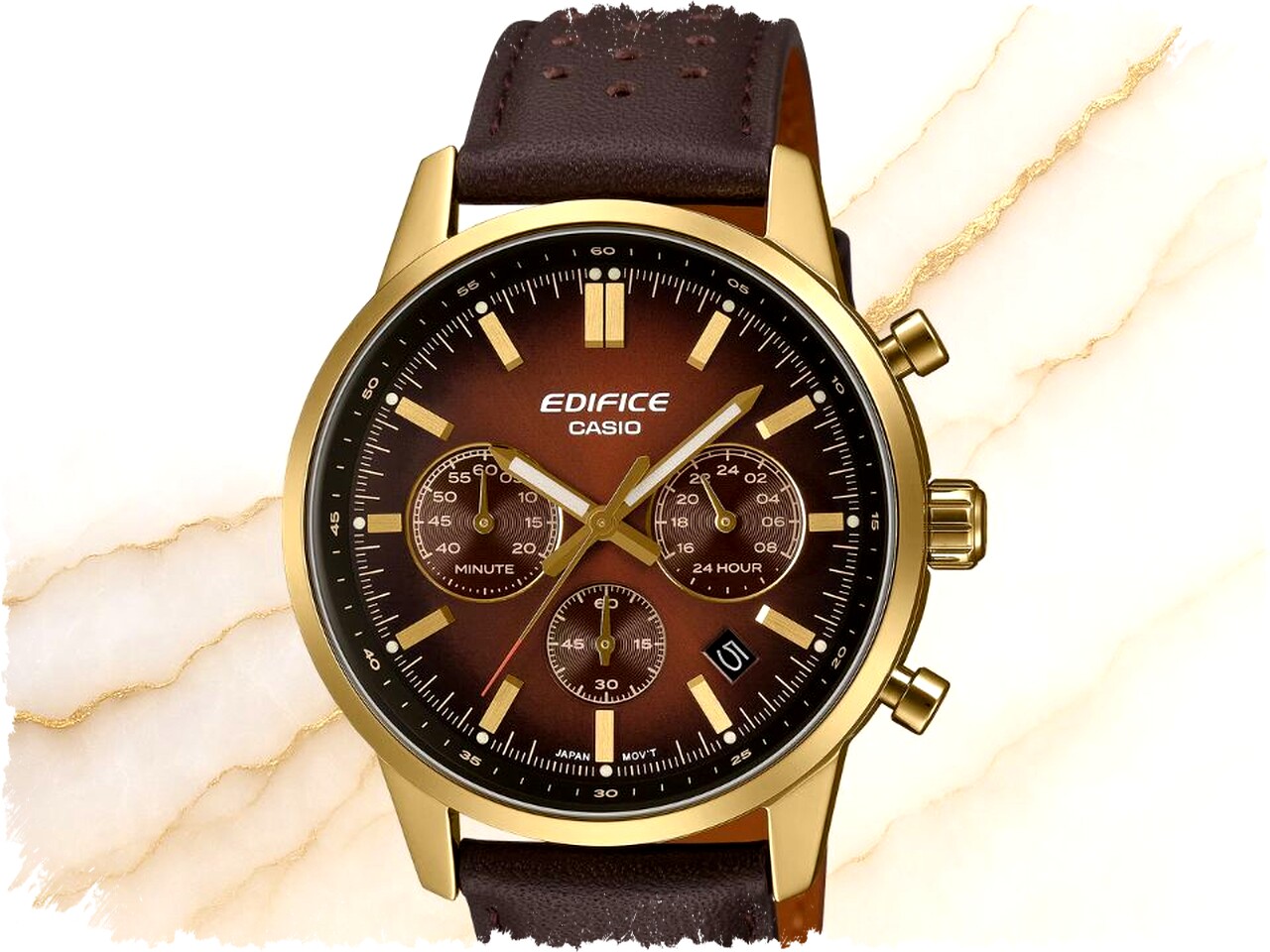 Casio Edifice EFR-575 Terbaru Tantang Standar Desain Jam Sport dengan Bezel Metal Slim dan Sentuhan Material Mewah