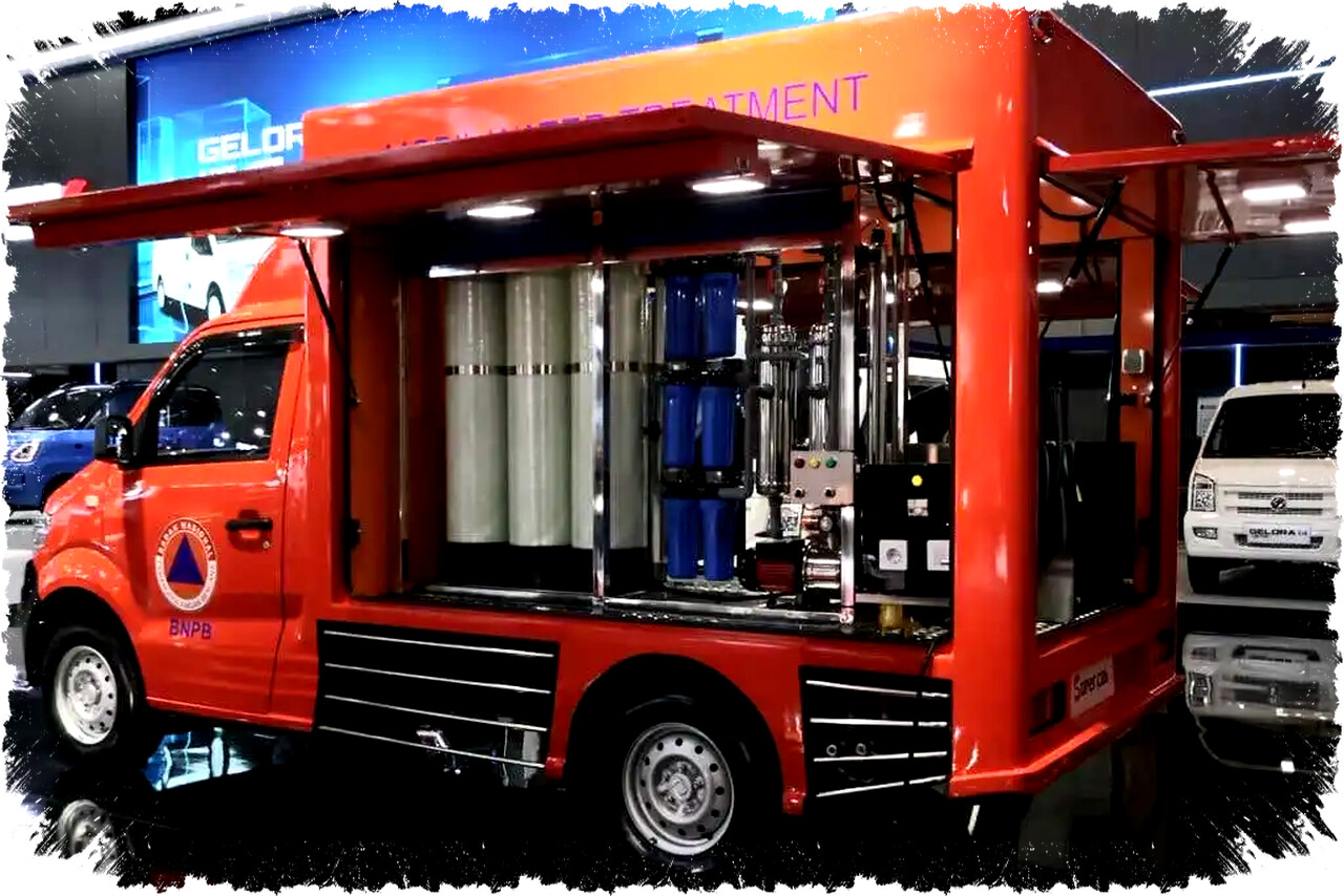 DFSK Super Cab Kokoh dan Multifungsi, Perkuat Armada BNPB untuk Penanggulangan Bencana dengan Unit Water Treatment Andal