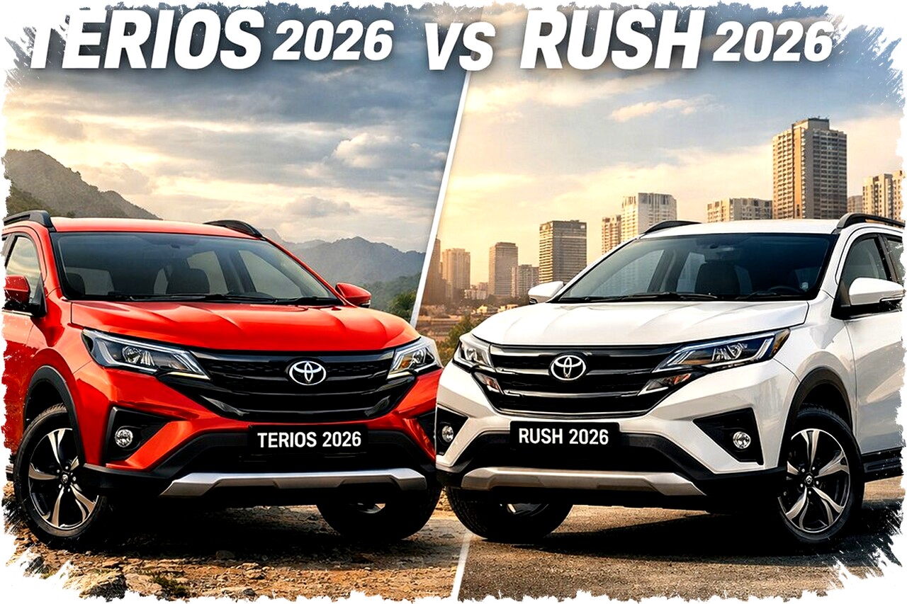 Daihatsu Terios 2026 vs Toyota Rush 2026: Pilih SUV 7-Penumpang Terjangkau dengan Fitur & Harga Terbaik