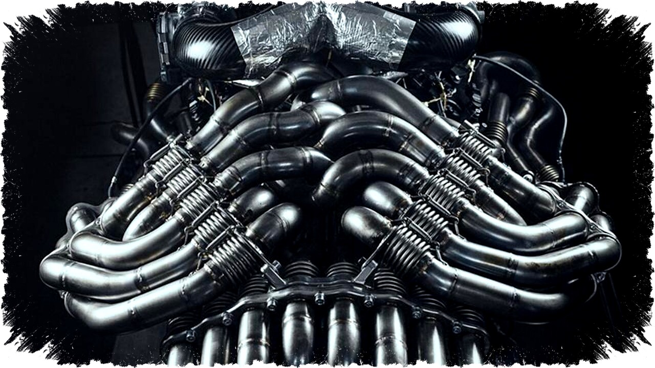 Desain Mesin V-12 De Tomaso P900 Bertenaga 900 HP, Bentuknya Mengerikan Seperti Alien