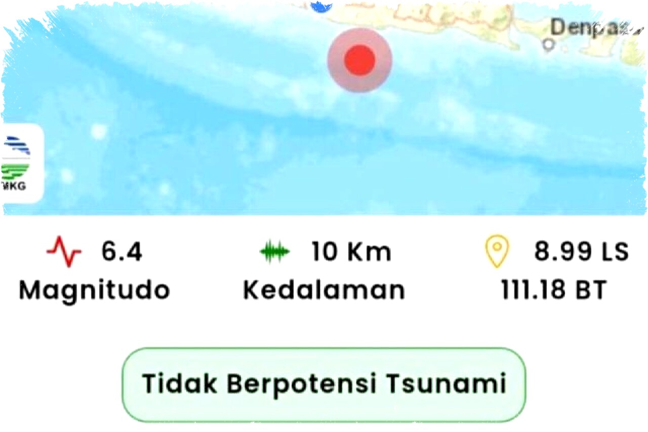 Gempa 6,4 Magnitudo Guncang Pacitan Jumat Dini Hari, BMKG Pastikan Tidak Berpotensi Tsunami
