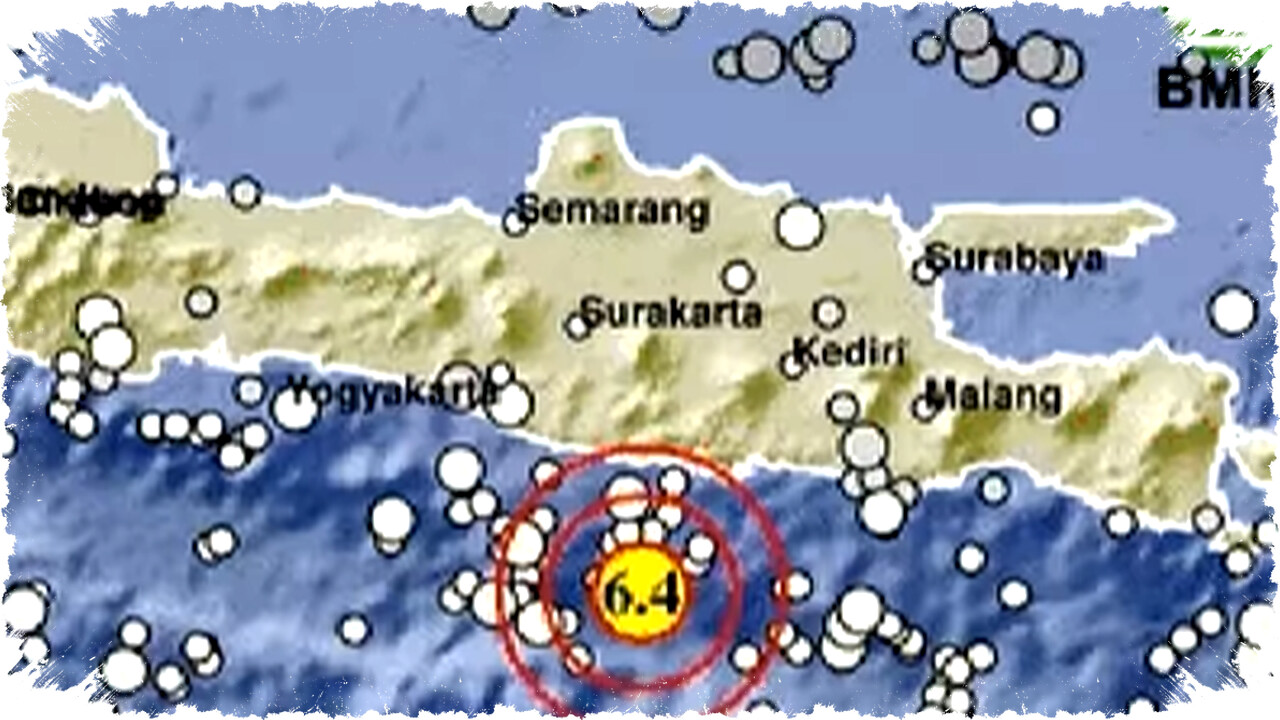 Gempa Pacitan M 6,4 Guncang Jatim, Disusul 21 Gempa Susulan dalam 1,5 Jam, Tanpa Tsunami