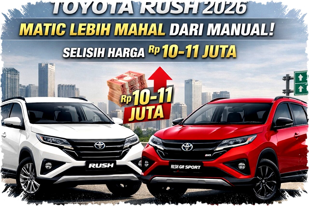 Harga Toyota Rush Matic Awal 2026 Masih Lebih Mahal Rp10-12 Juta dari Manual, Berikut Detailnya Harga Toyota Rush Matic Awal 2026 Masih Lebih Mahal Rp10-12 Juta dari Manual, Berikut Detailnya