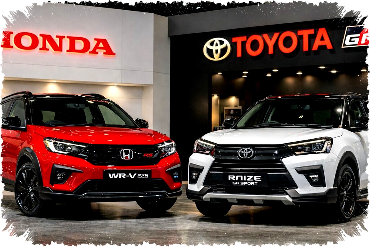 Harga Turjun Tapi Fitur Naik WR-V RS 2026 Hadapi Raize GR Sport Dalam Duel SUV Compact Penuh Gaya dan Teknologi Harga Turjun Tapi Fitur Naik WR-V RS 2026 Hadapi Raize GR Sport Dalam Duel SUV Compact Penuh Gaya dan Teknologi