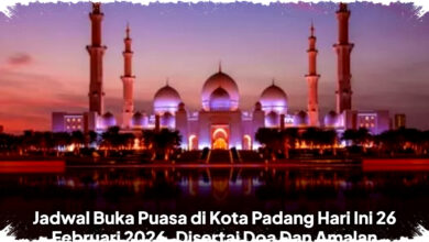 Jadwal Buka Puasa Kota Padang 26 Februari 2026 Beserta Doa Mustajab dan Amalan Sunah Wajib Dilakukan!