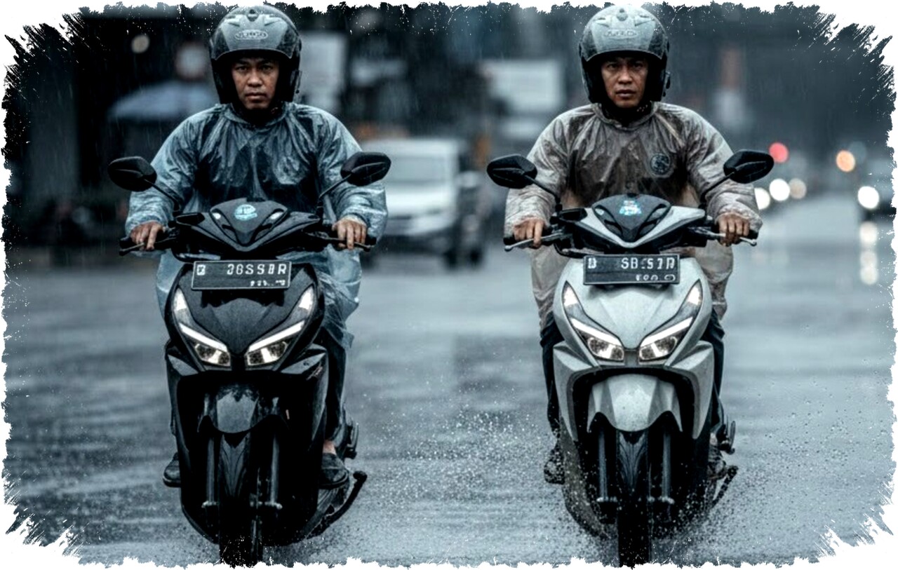 Jalan Licin Januari 2026: Mana Lebih Aman, Rem Motor ABS atau CBS di Musim Hujan?