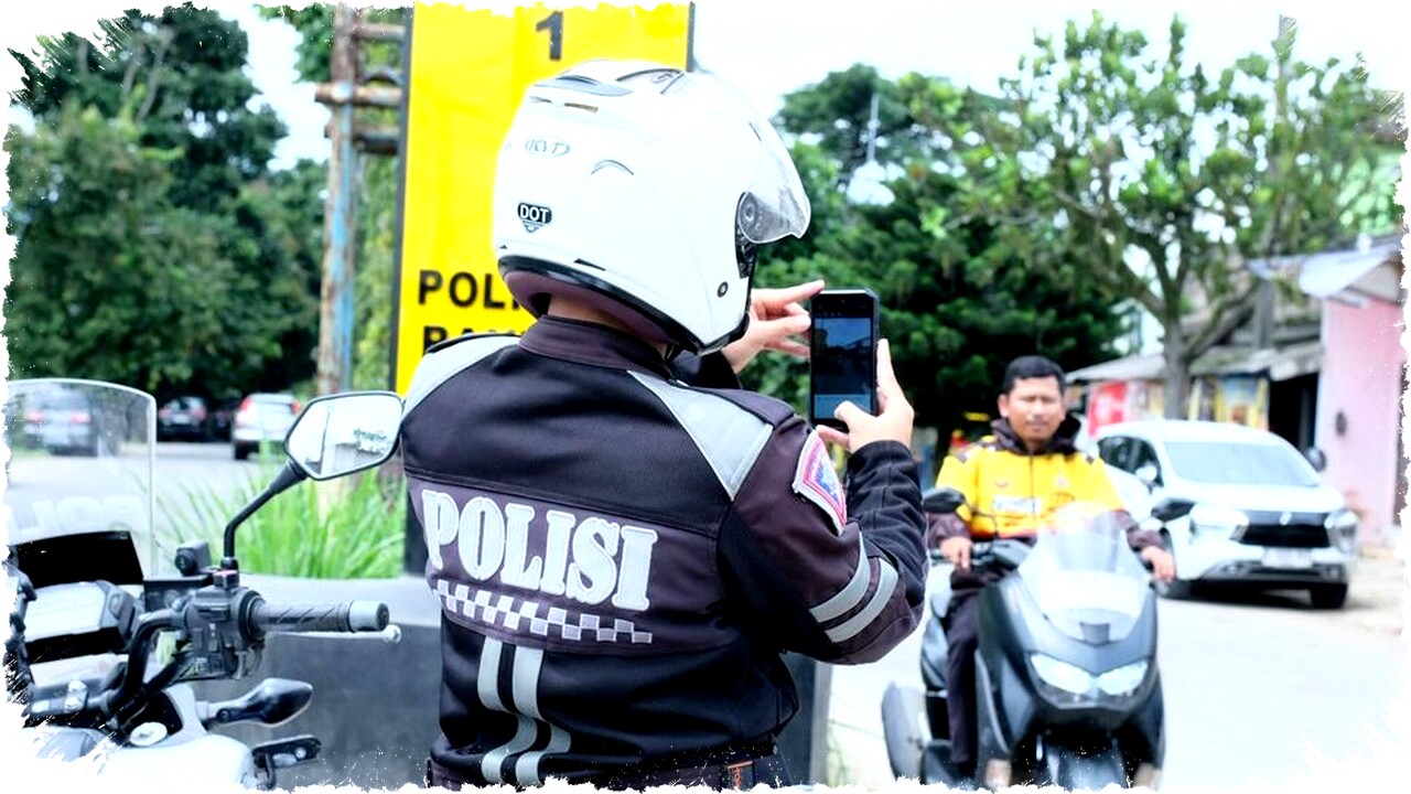 Jurus Baru ETLE Handheld Polisi Perluas Penindakan Pelanggaran Helm, Sabuk, dan Parkir Liar Secara Real Time di Jakarta