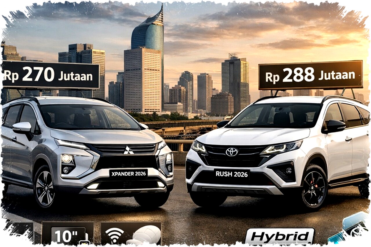 Mitsubishi Xpander vs Toyota Rush 2026: Perbandingan Harga, Fitur, dan Efisiensi Pilihan Keluarga Indonesia