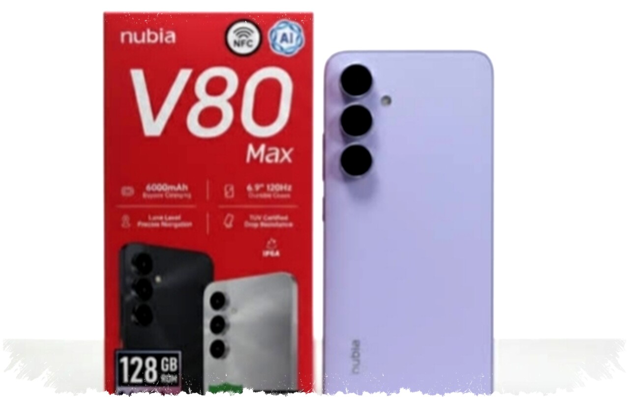 Nubia V80 Max Hadir dengan Baterai Jumbo 6000mAh dan Ketahanan Ekstrem untuk Mobilitas Tinggi Tanpa Batas