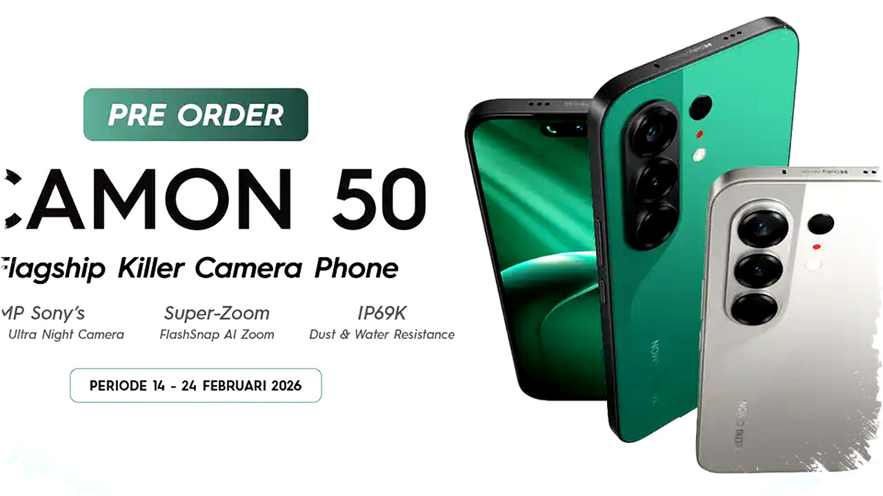 Pre-Order TECNO Camon 50 Resmi Dibuka di Indonesia, Bonus Umrah & TWS Gratis Menanti! Pre-Order TECNO Camon 50 Resmi Dibuka di Indonesia, Bonus Umrah & TWS Gratis Menanti!