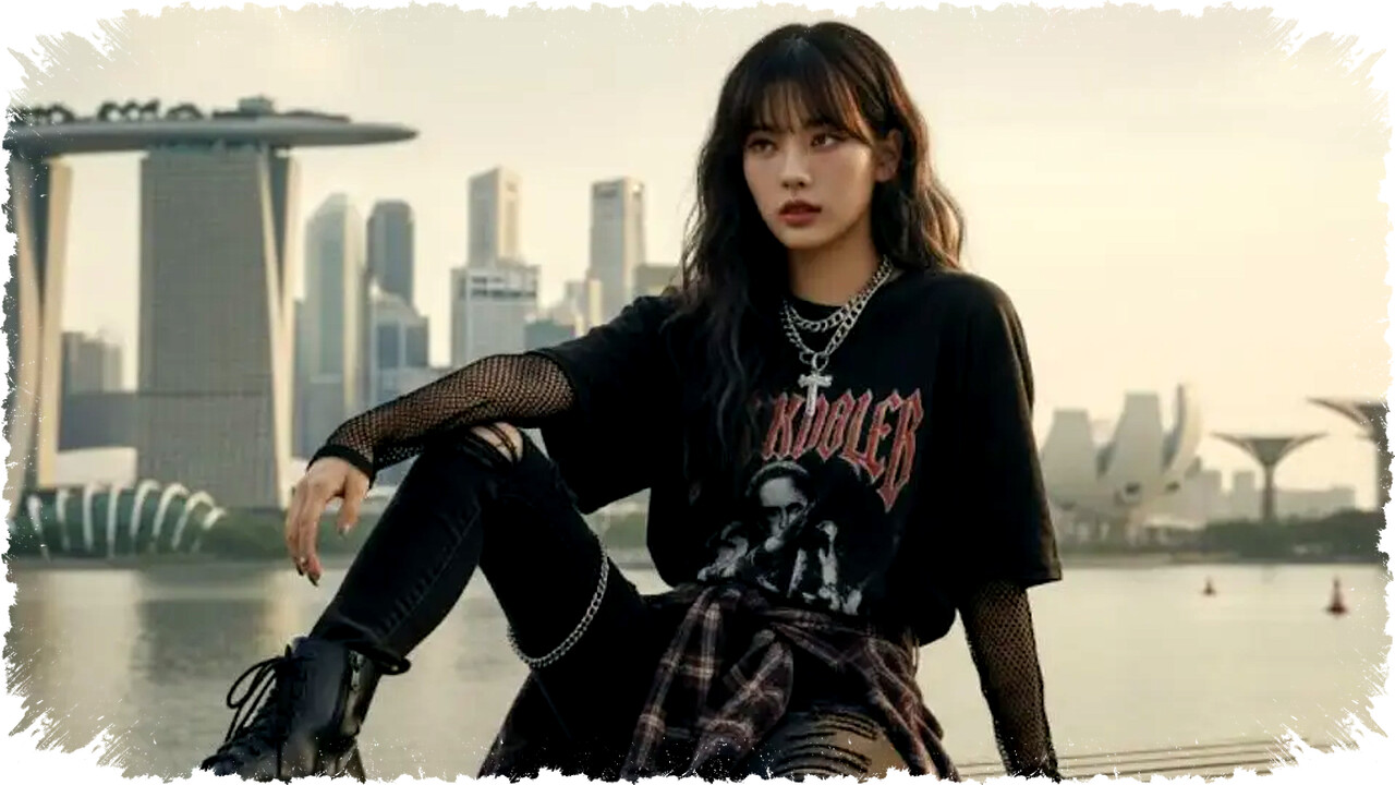 Prompt Gemini AI Terbukti Ciptakan Foto Outfit Edgy Marina Bay dengan Nuansa Estetik dan Realistis Prompt Gemini AI Terbukti Ciptakan Foto Outfit Edgy Marina Bay dengan Nuansa Estetik dan Realistis