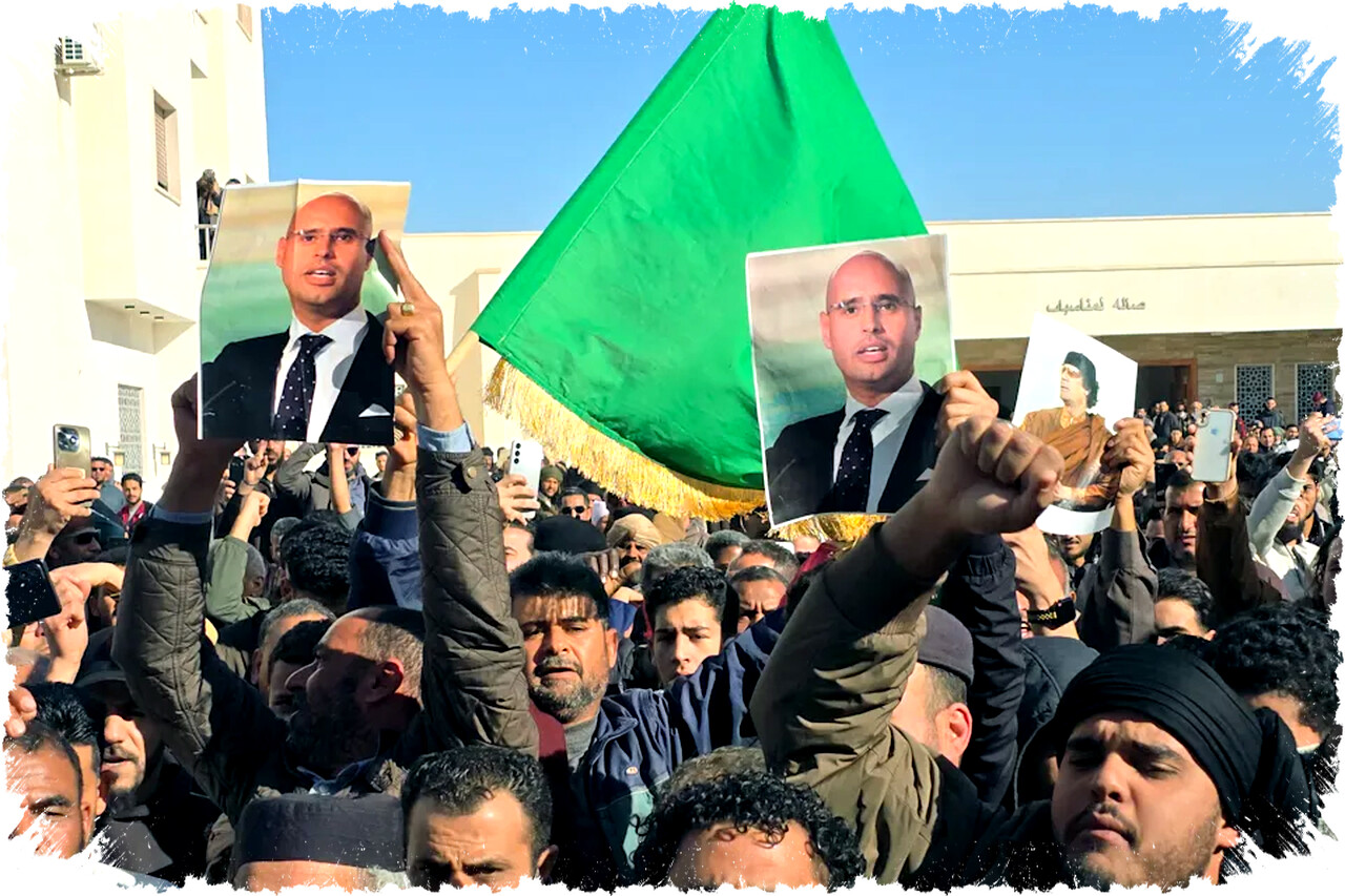 Ribuan Orang Hadiri Pemakaman Saif al-Islam Gaddafi, Putra Mantan Pemimpin Libya yang Tewas Tertembak Ribuan Orang Hadiri Pemakaman Saif al-Islam Gaddafi, Putra Mantan Pemimpin Libya yang Tewas Tertembak