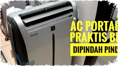 Sharp AC Portable CVP10ZCY: Solusi AC Praktis Tanpa Bobok Tembok, Dingin dan Mudah Dipindah